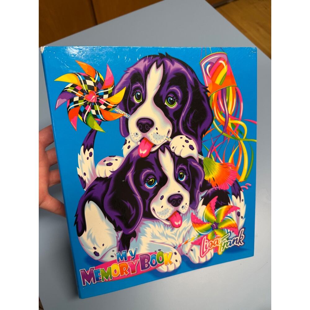 VTG LISA FRANK VIOLET AND VELVET MY MEMORY BOOK 3 RING BINDER